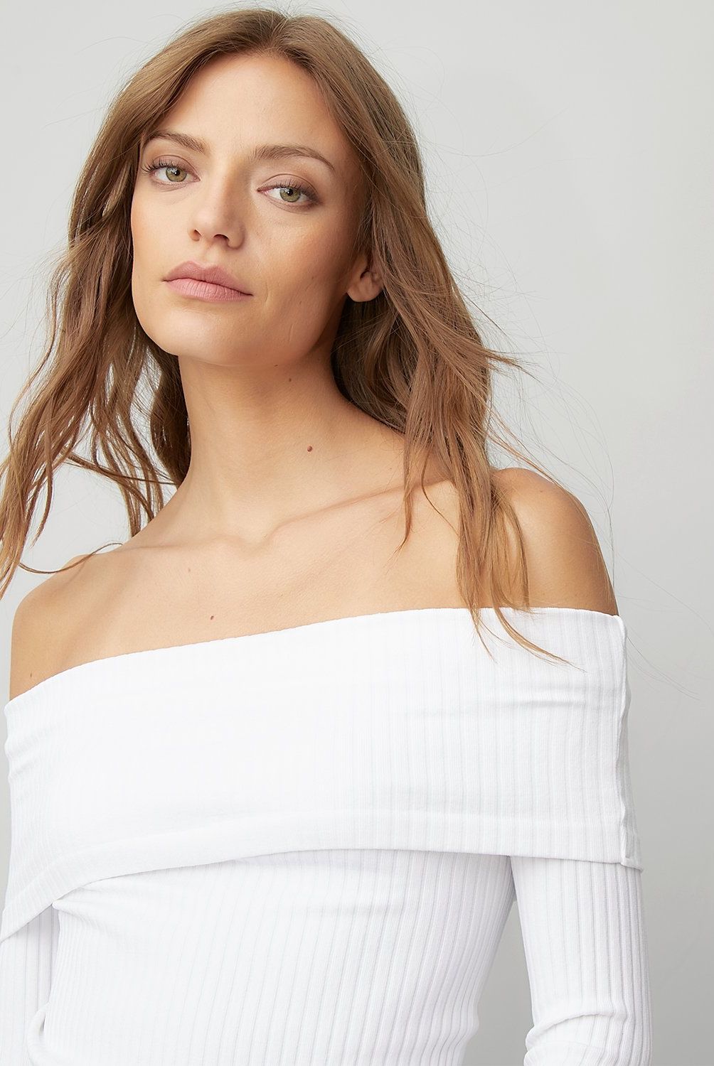 AMERICANINO - Polera Manga Larga Mujer Americanino Off Shoulder Slim Fit