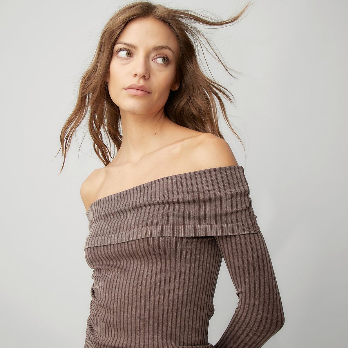 AMERICANINO - Polera Manga Larga Mujer Americanino Off Shoulder Slim Fit