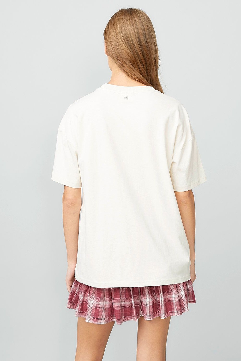 AMERICANINO - Polera Oversize Algodón Manga Corta Mujer Americanino