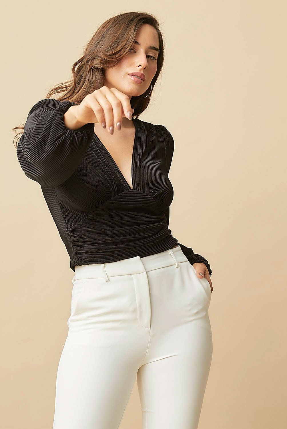 MOSSIMO - Blusa Manga Larga Mujer Mossimo