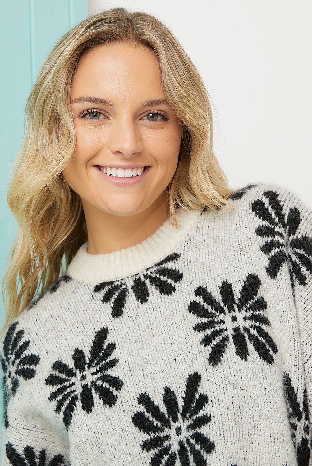DOO AUSTRALIA - Sweater Doo Australia Flores Mujer Manga Larga