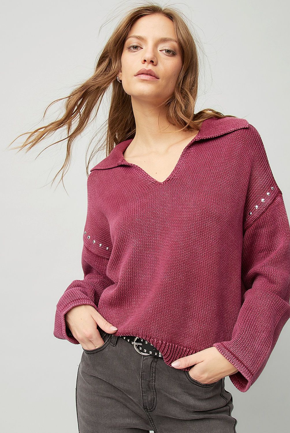 AMERICANINO - Sweater Americanino Mujer Algodón Regular Fit Diseño Rayas