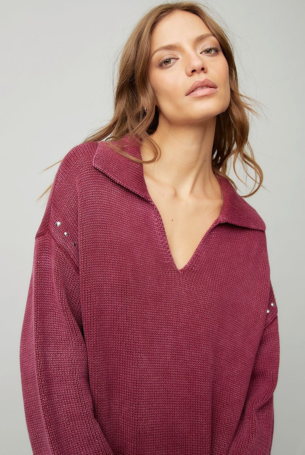 AMERICANINO - Sweater Americanino Mujer Algodón Regular Fit Diseño Rayas