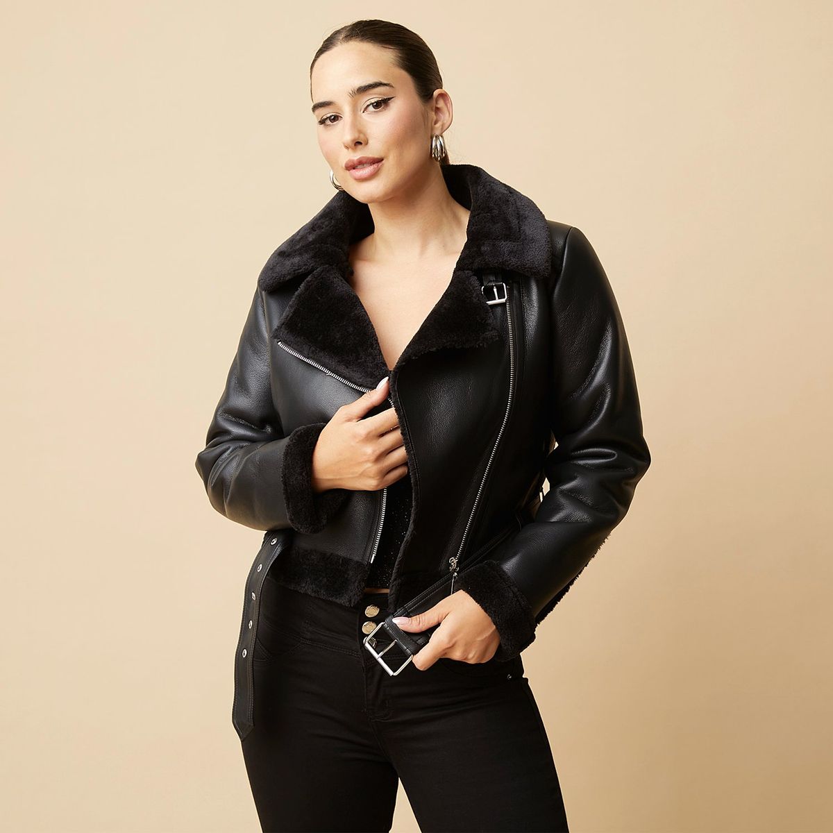 MOSSIMO - Chaqueta Aviadora Mujer Mossimo