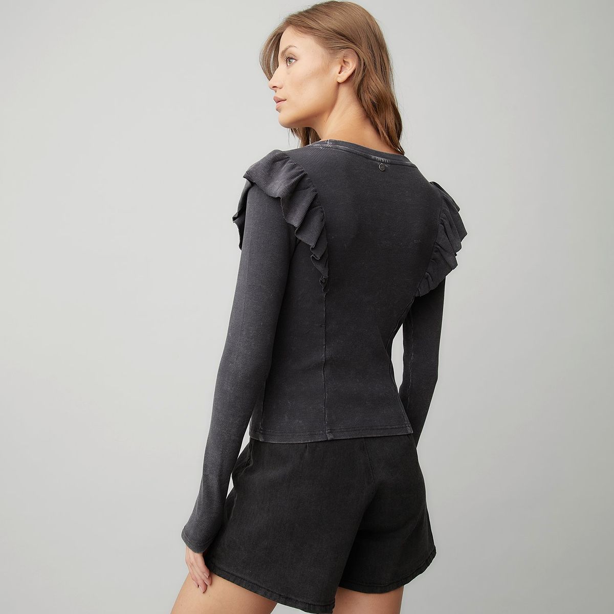 AMERICANINO - Polera Manga Larga Americanino Algodón Mujer Casual