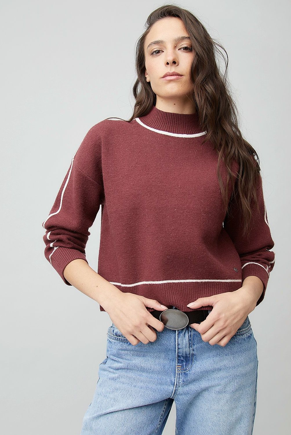 AMERICANINO - Sweater Cropped Mujer Americanino