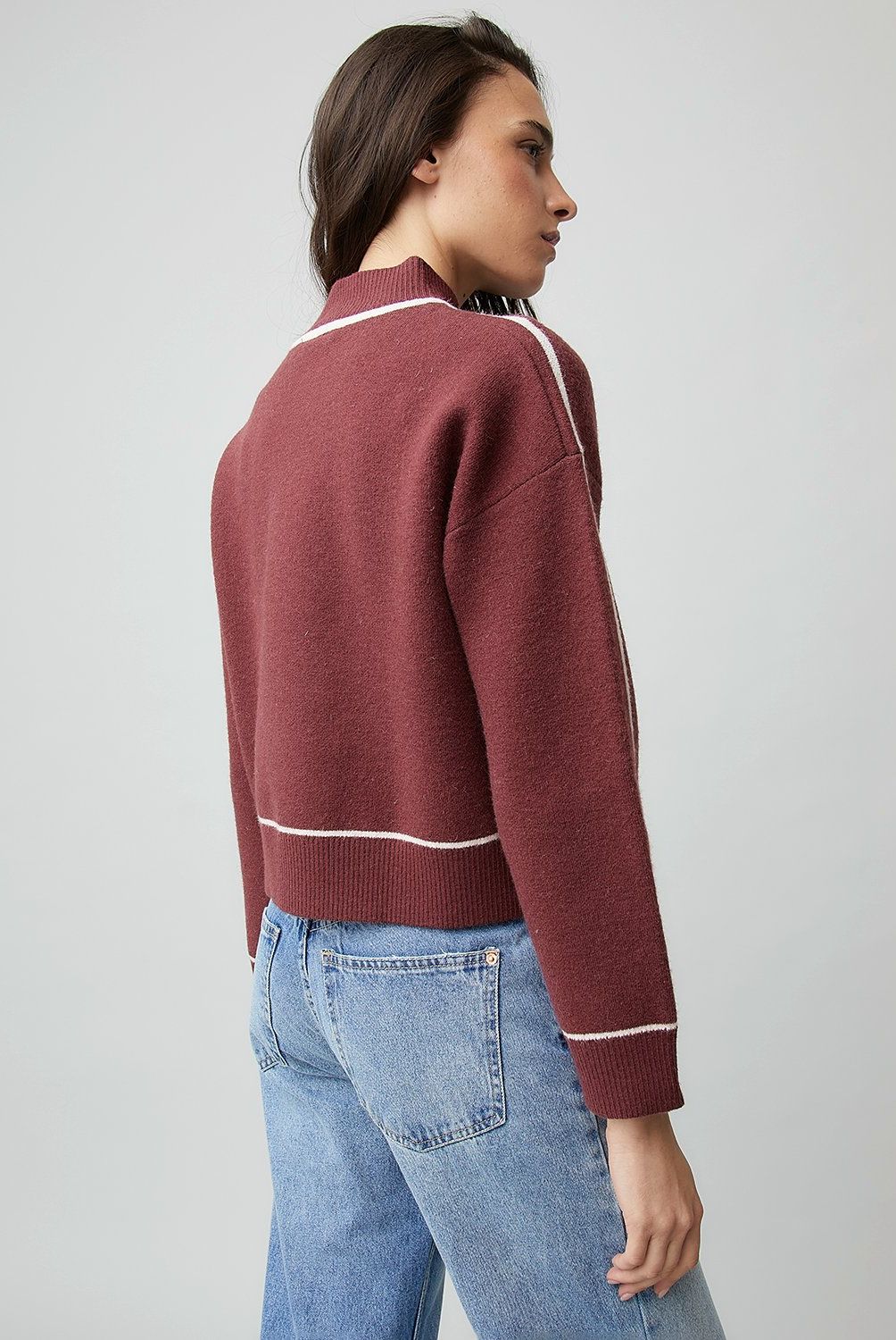 AMERICANINO - Sweater Cropped Mujer Americanino Manga Larga