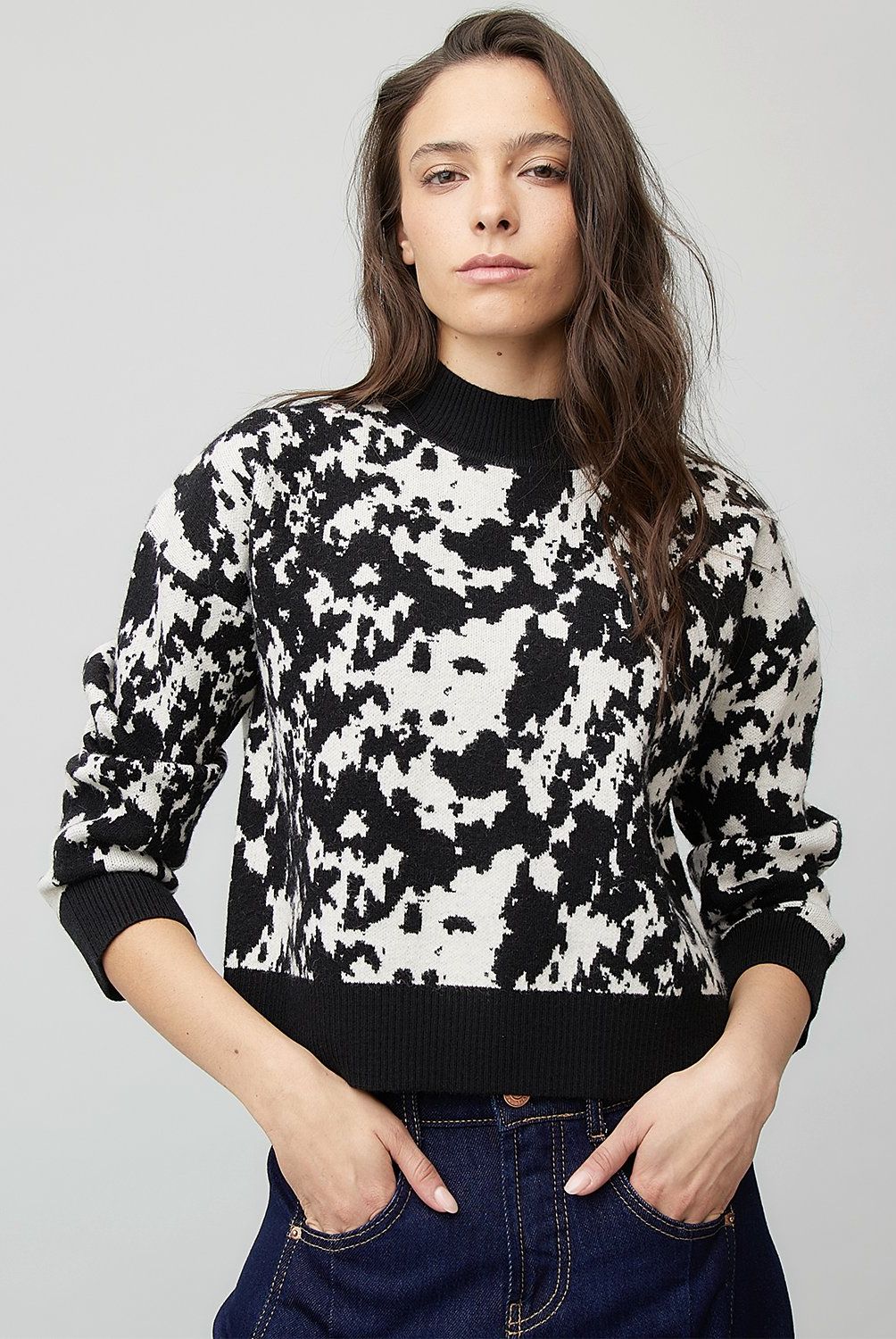 AMERICANINO - Sweater Cropped Mujer Americanino Manga Larga