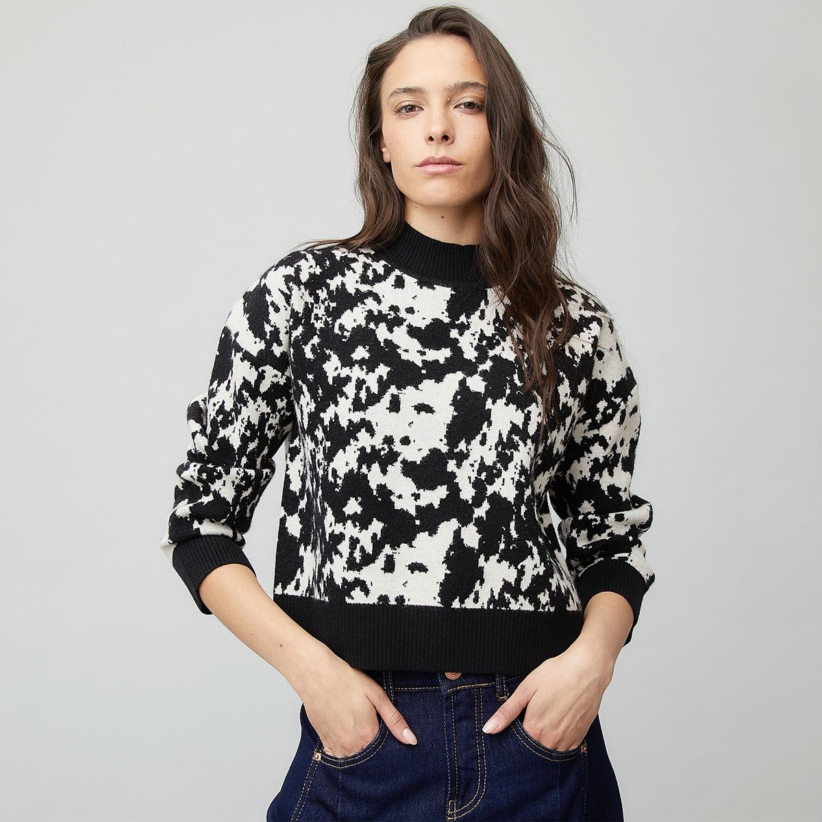 AMERICANINO - Sweater Cropped Mujer Americanino Manga Larga