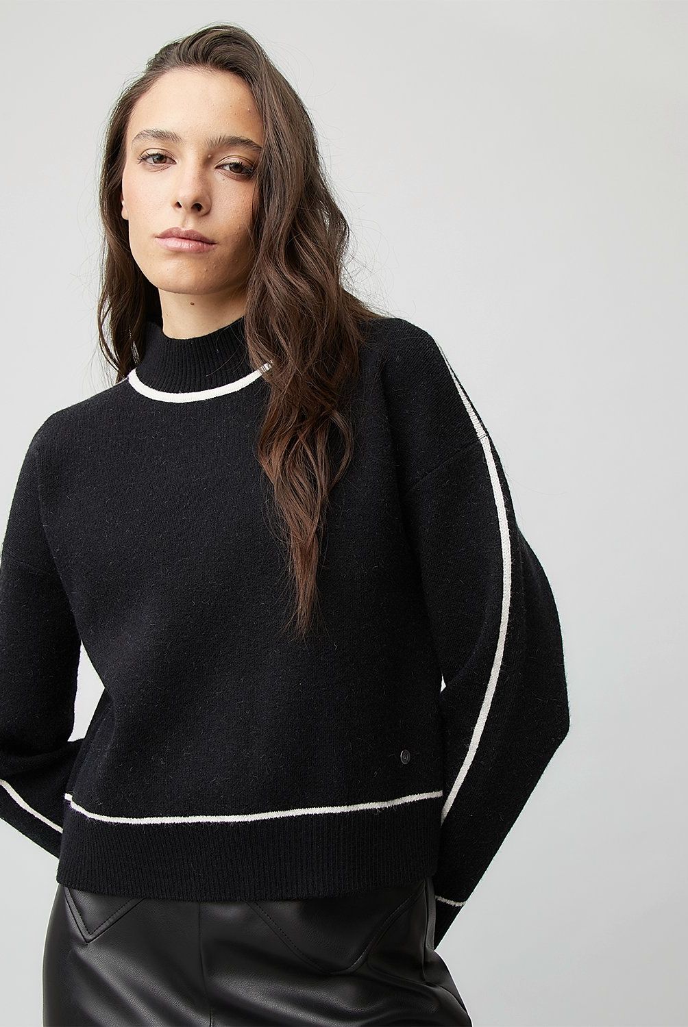 AMERICANINO - Sweater Cropped Mujer Americanino Manga Larga