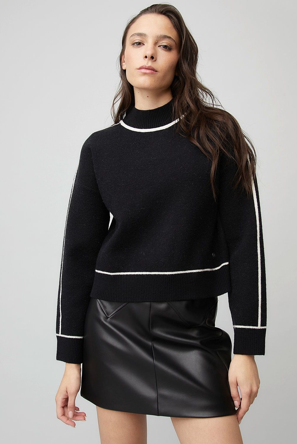 AMERICANINO - Sweater Cropped Mujer Americanino Manga Larga
