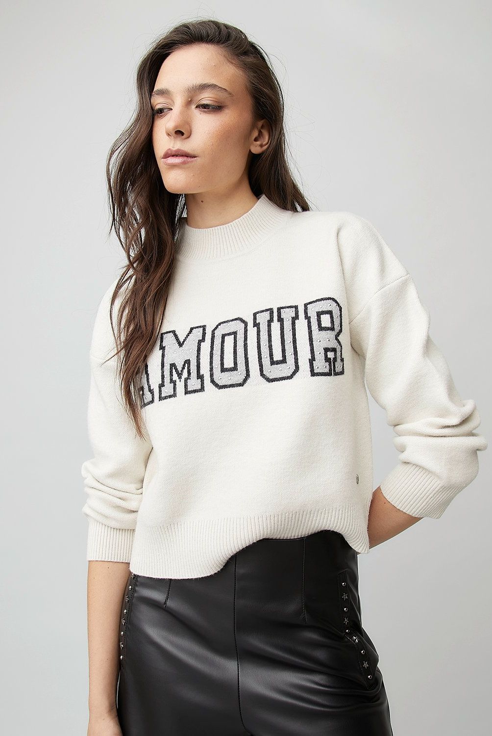 AMERICANINO - Sweater Cropped Mujer Americanino Manga Larga