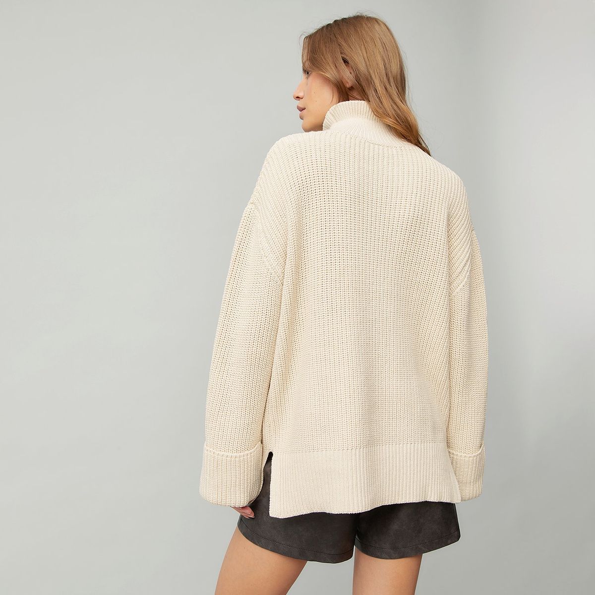 AMERICANINO - Sweater Americanino Rayas Cuello Alto Mujer Algodón Acrílico