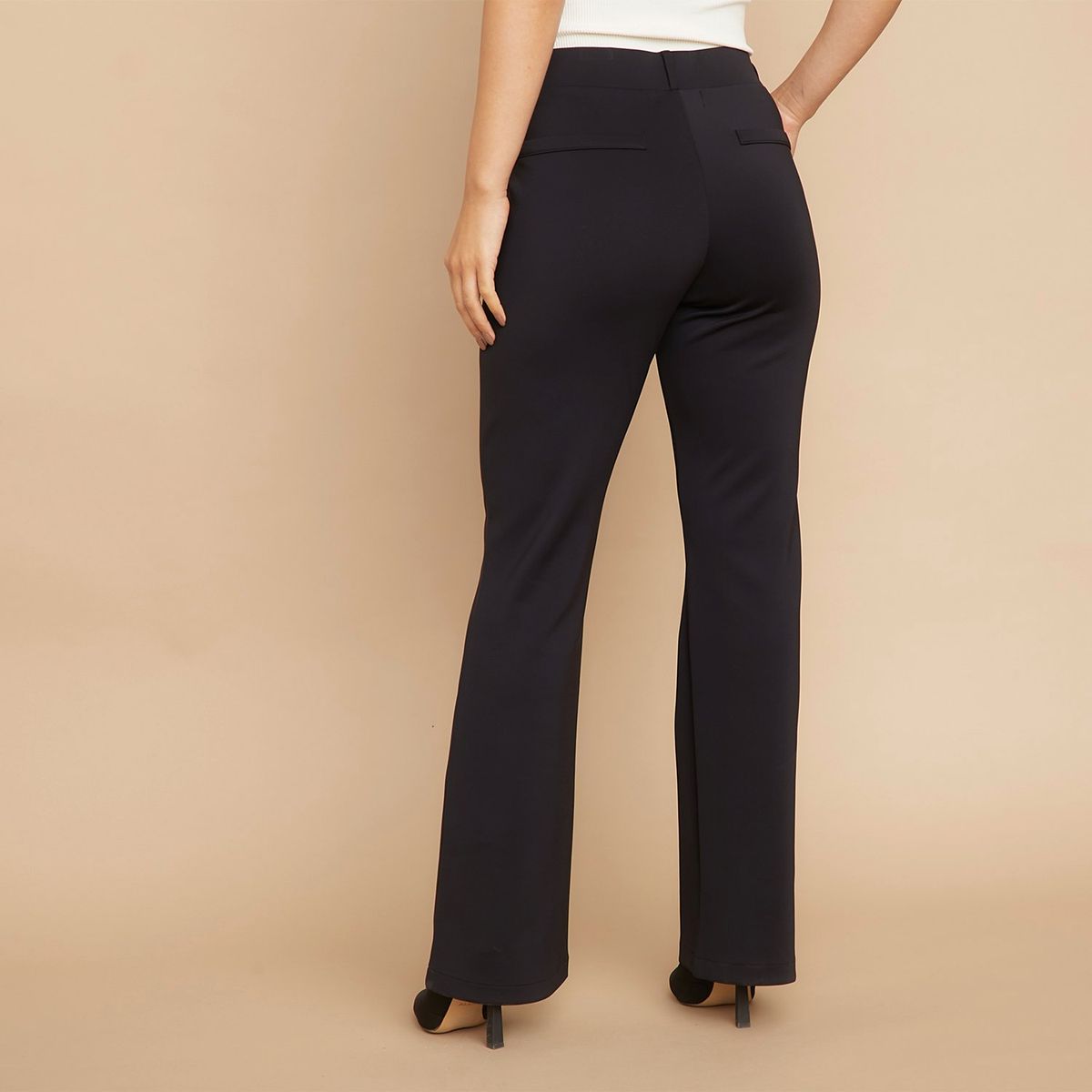 MOSSIMO - Pantalón Flare Tiro Alto Mujer Mossimo