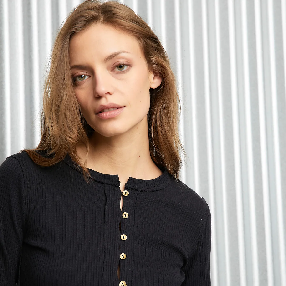 AMERICANINO - Polera Manga Larga Algodón Mujer Americanino