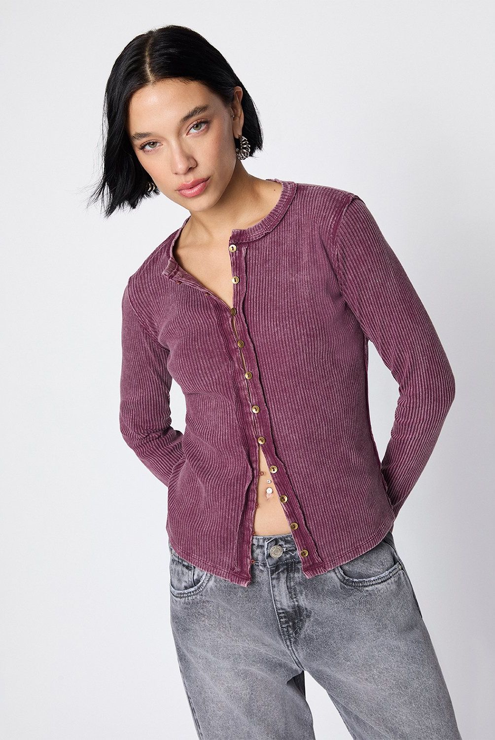 AMERICANINO - Polera Manga Larga Algodón Mujer Americanino