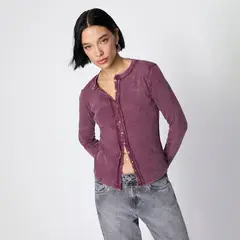 AMERICANINO - Polera Manga Larga Algodón Mujer