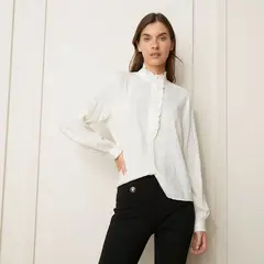 BASEMENT - Blusa Manga Larga Mujer Viscosa Casual