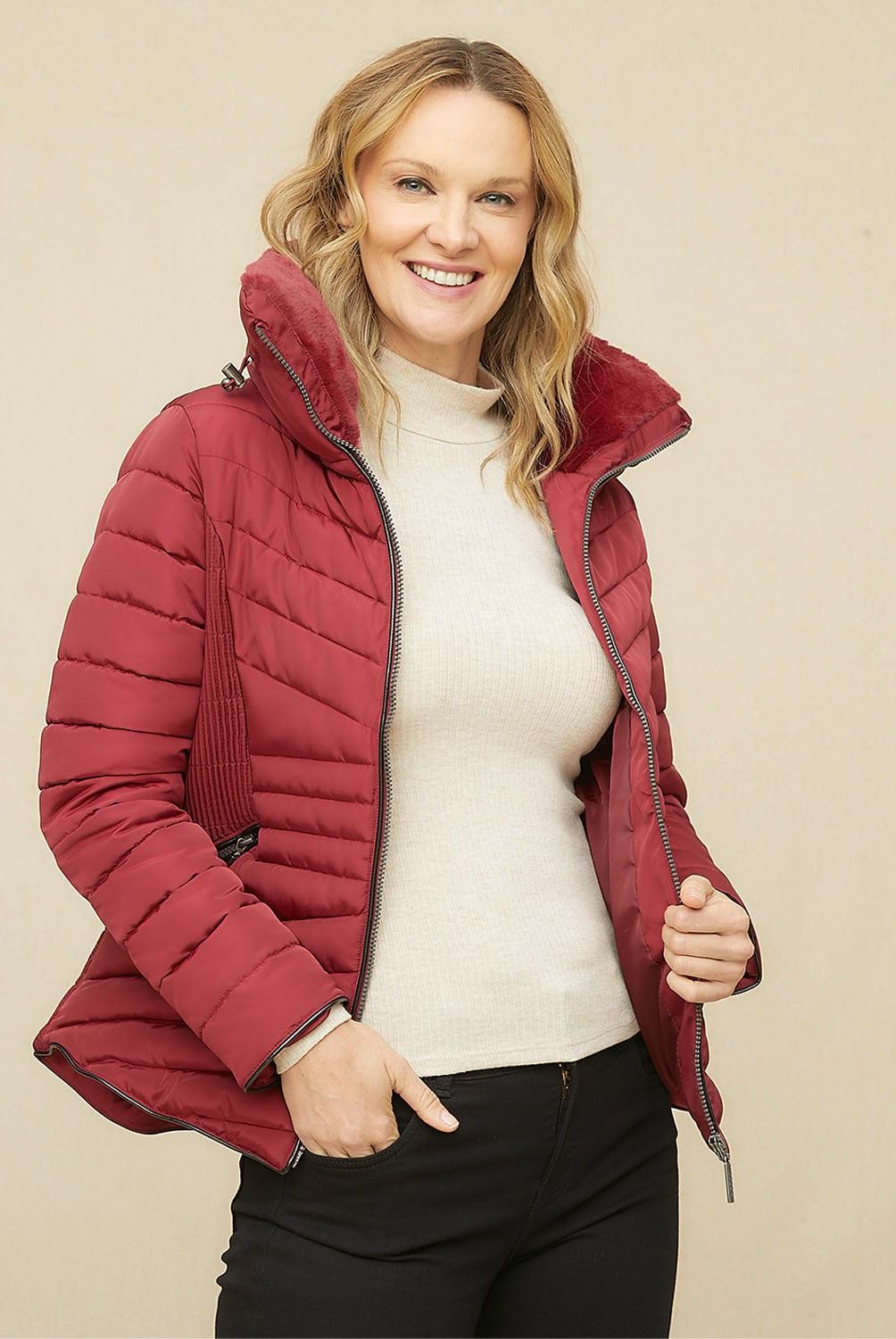 S COCCI - Parka S.Cocci Mujer Diseño Liso Manga Larga