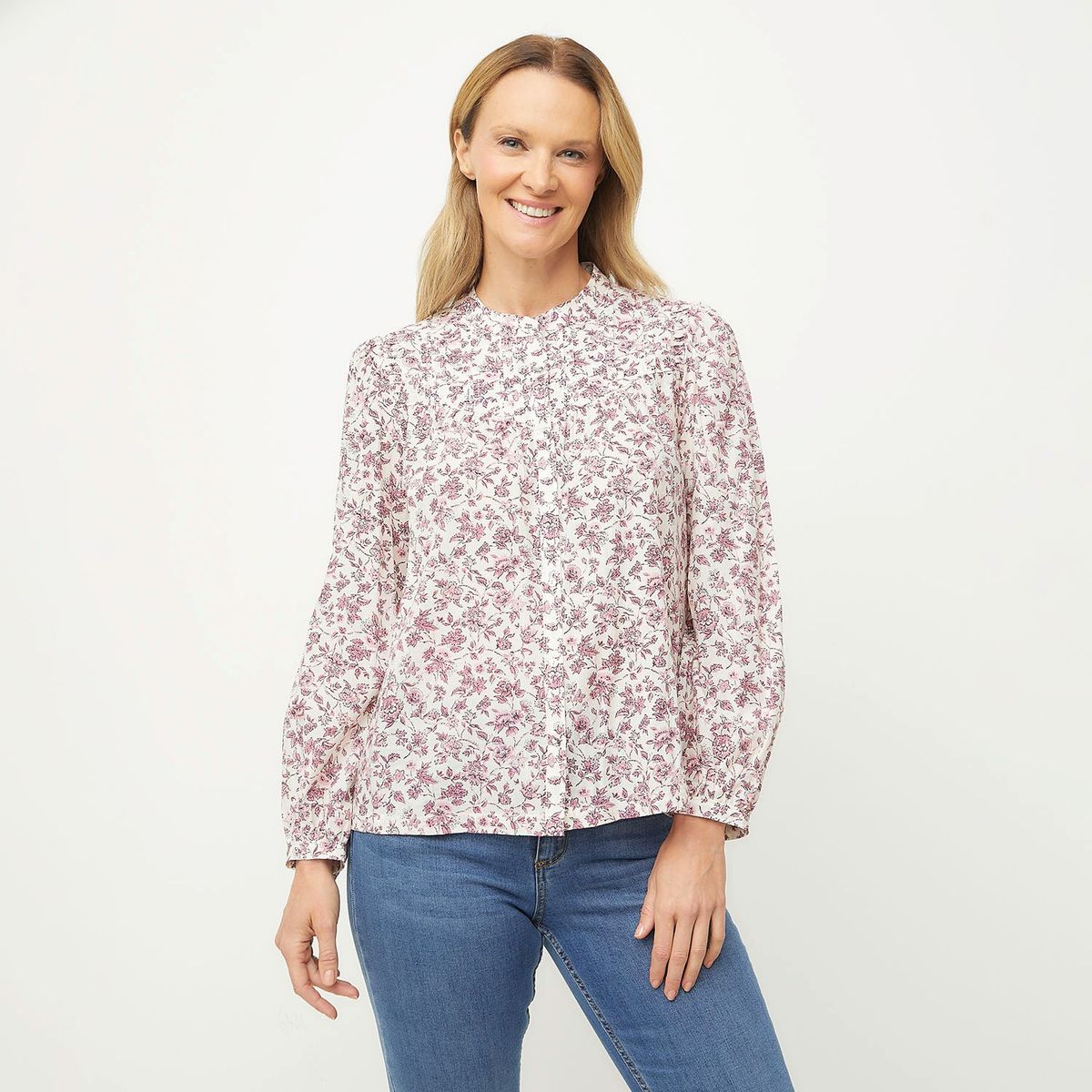 NEWPORT - Blusa Manga Larga Algodón Mujer Newport