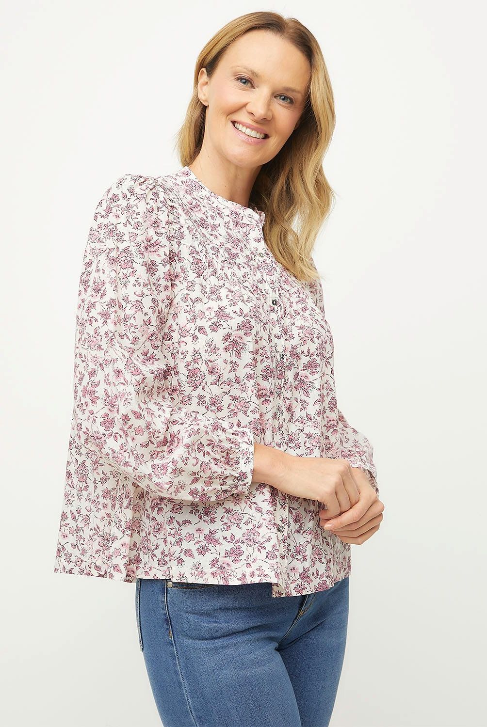 NEWPORT - Blusa Manga Larga Algodón Mujer Newport
