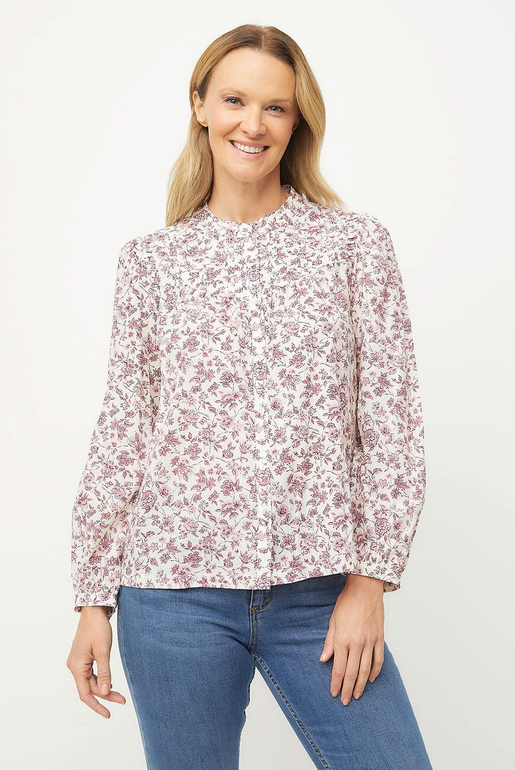 NEWPORT - Blusa Manga Larga Algodón Mujer Newport