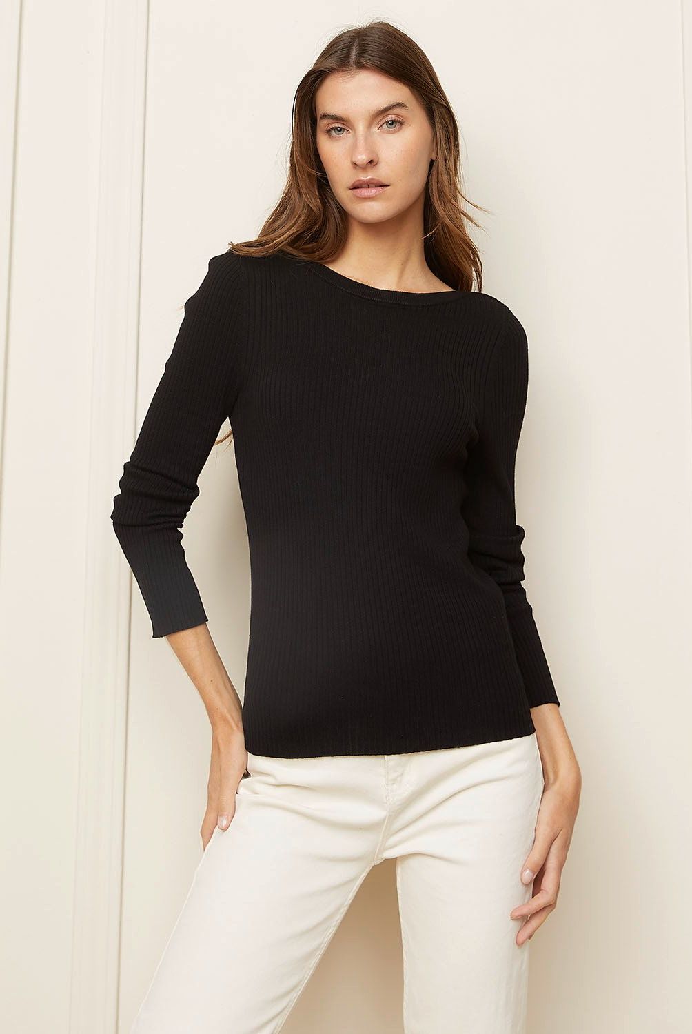 BASEMENT - Sweater Basement Manga Larga Mujer Diseño Liso Viscosa