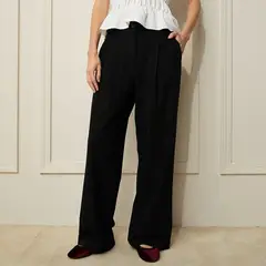 BASEMENT - Pantalón Wide Leg Casual Mujer