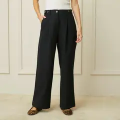 BASEMENT - Pantalón Wide Leg Casual Mujer