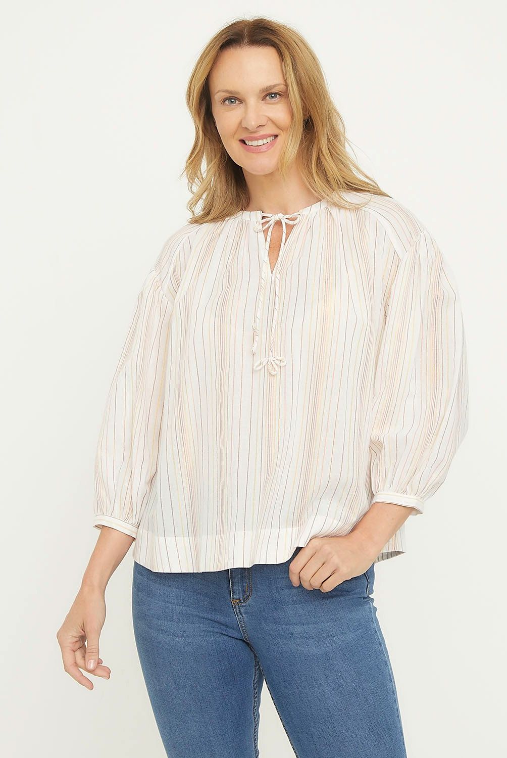 NEWPORT - Blusa Manga Larga Algodón Mujer Newport