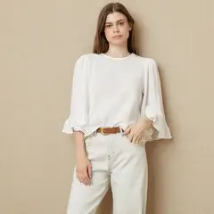 UNIVERSITY CLUB - Blusa Manga Larga Algodón Mujer
