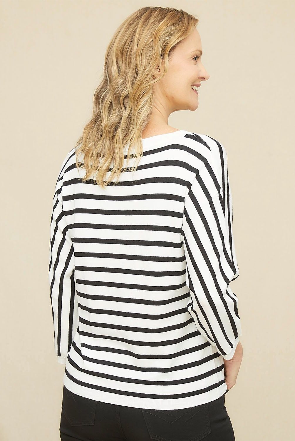 S COCCI - Sweater S.Cocci Rayas Manga 3/4 Mujer Casual