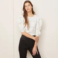 BASEMENT - Blusa Manga Larga Estampada Mujer