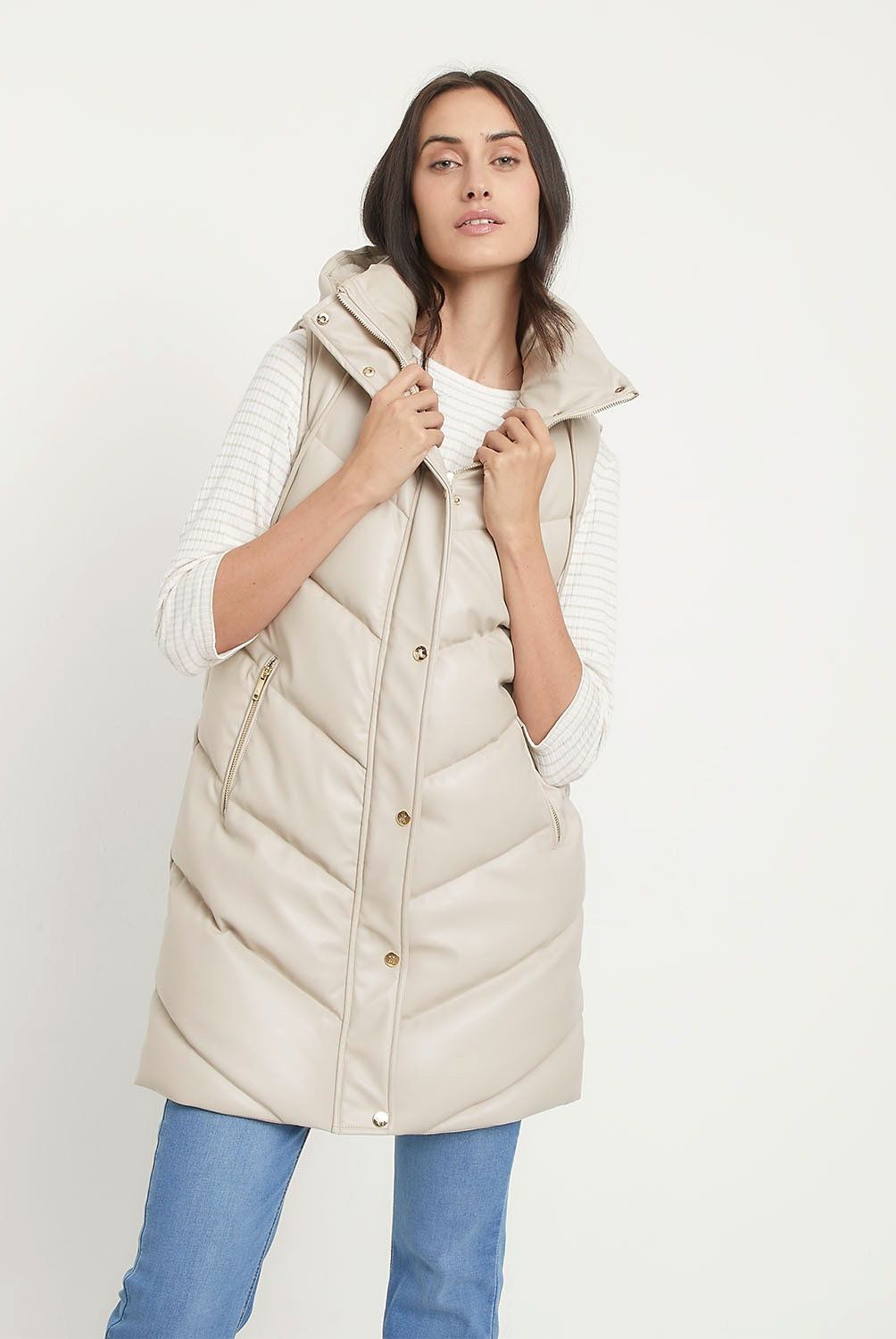 APOLOGY - Parka Apology Mujer Sin Mangas Con Gorro