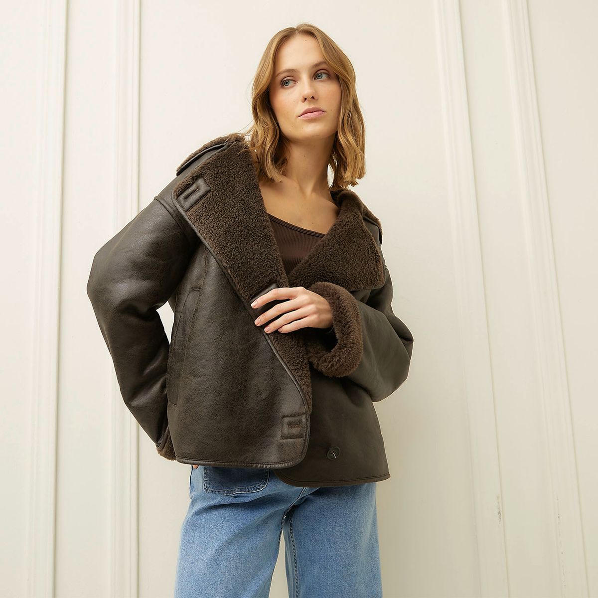 BASEMENT - Aviadora Mujer Basement Regular Fit Manga Larga