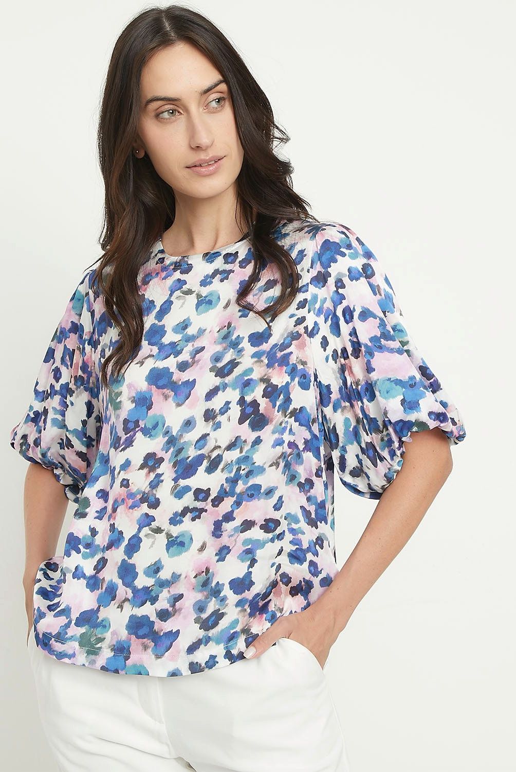 APOLOGY - Blusa Apology Manga Larga Estampada Mujer Viscosa
