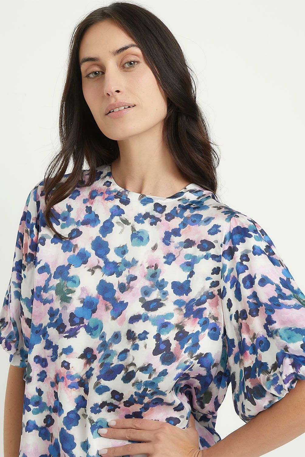 APOLOGY - Blusa Apology Manga Larga Estampada Mujer Viscosa