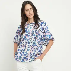 APOLOGY - Blusa Manga Larga Estampada Mujer Viscosa
