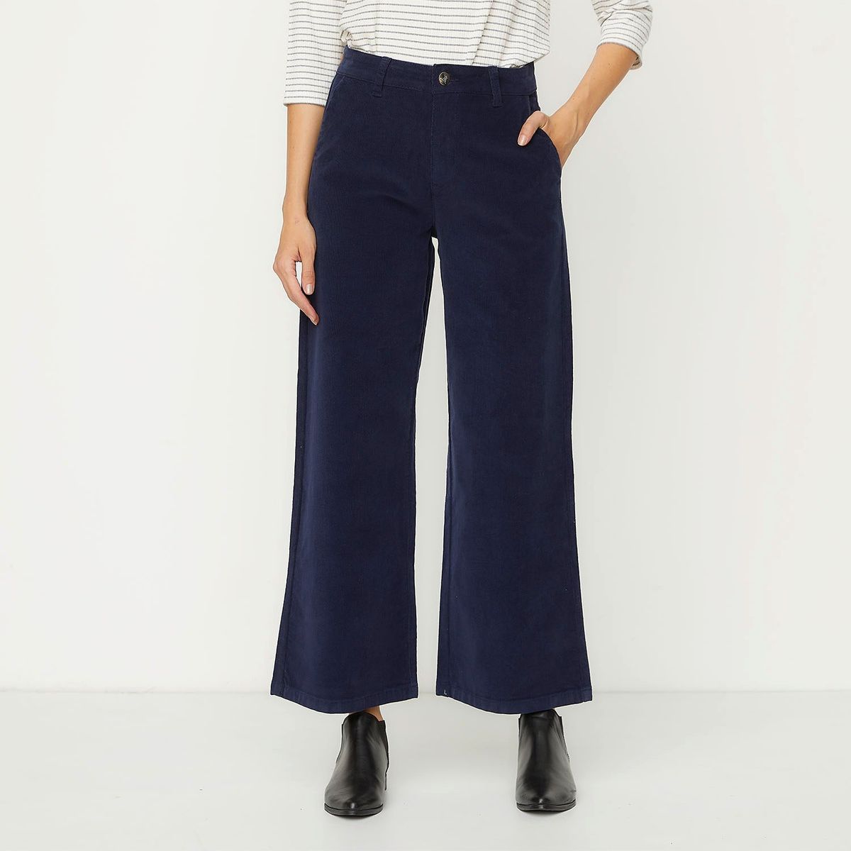 APOLOGY - Pantalón Cotelé Mujer Tiro Medio Apology