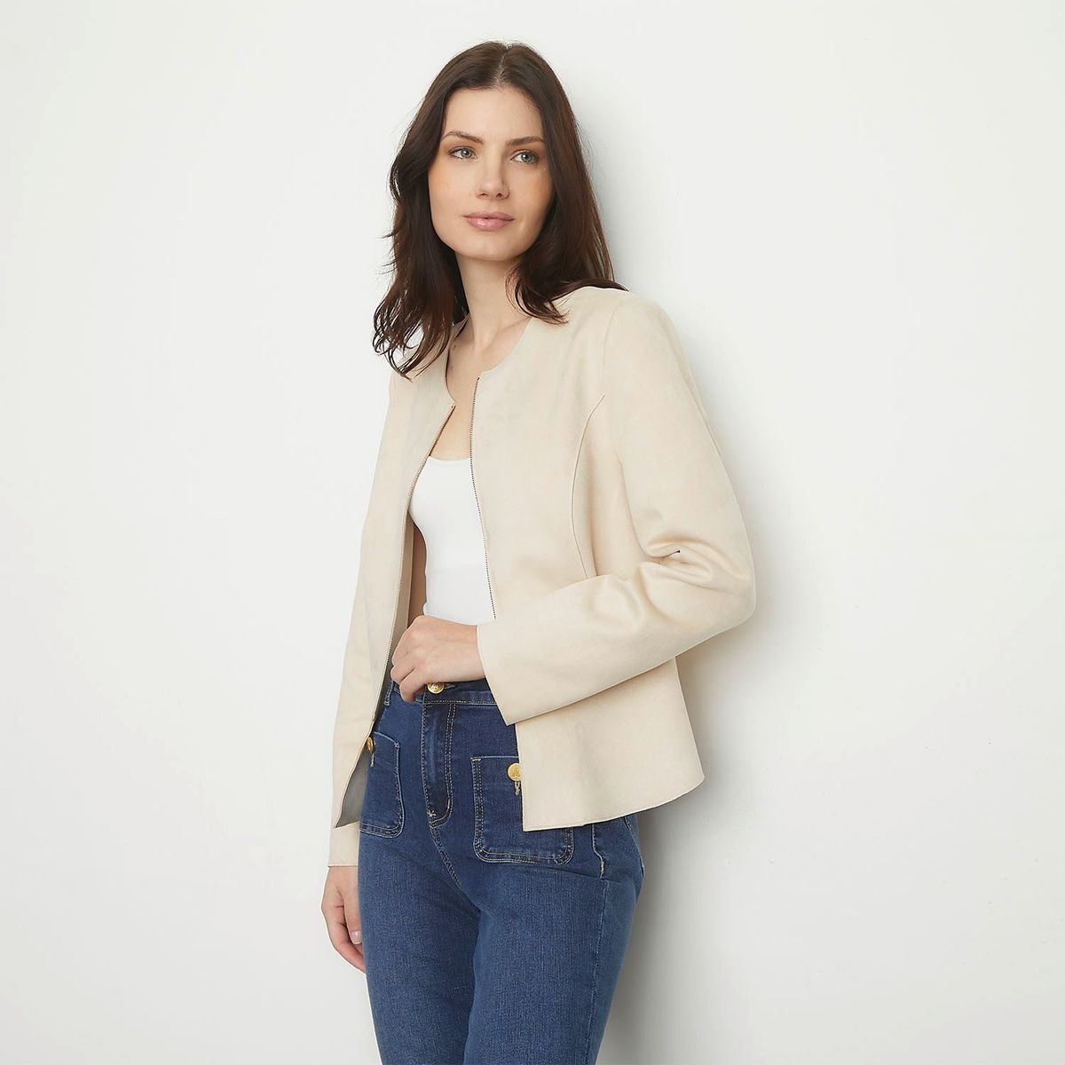 APOLOGY - Chaqueta Apology Mujer Manga Larga Cierre Metálico