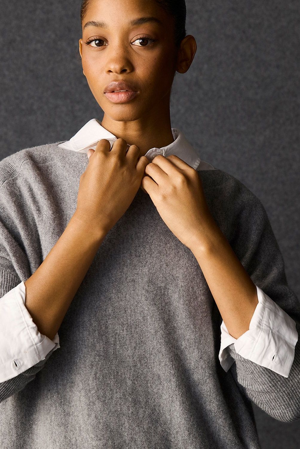 BASEMENT - Sweater Cashmere Manga Larga Basement Mujer