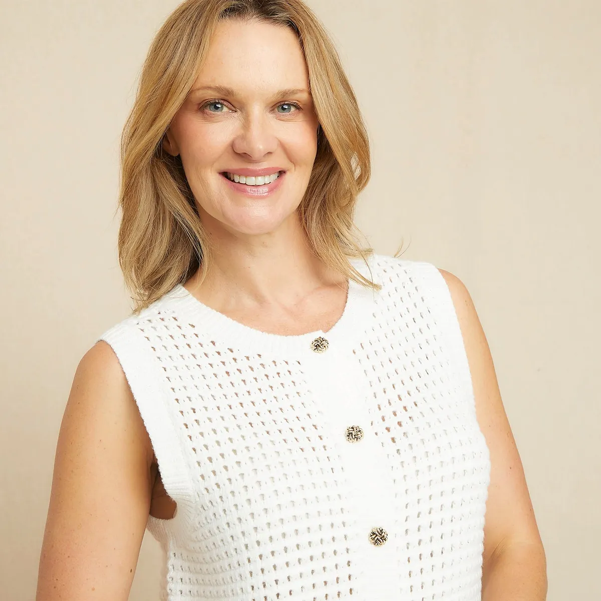 S COCCI - Sweater S.Cocci Sin Mangas Rayado Mujer