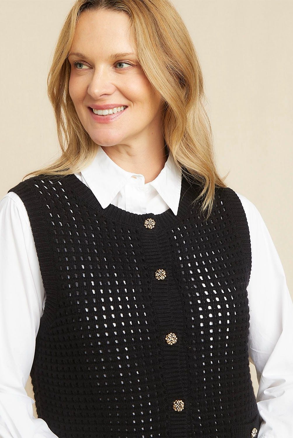 S COCCI - Sweater S.Cocci Sin Mangas Rayado Mujer