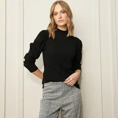 BASEMENT - Polera Manga Larga Mujer