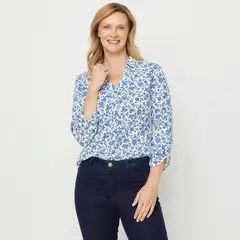 NEWPORT - Blusa Manga Larga Algodón Mujer
