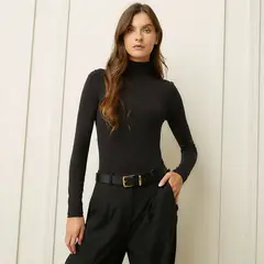 BASEMENT - Polera Manga Larga Mujer