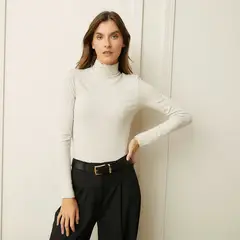 BASEMENT - Polera Manga Larga Mujer