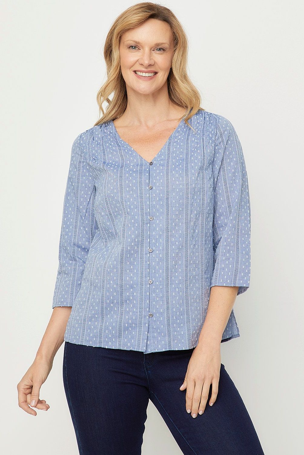 NEWPORT - Blusa Algodón Mujer Newport