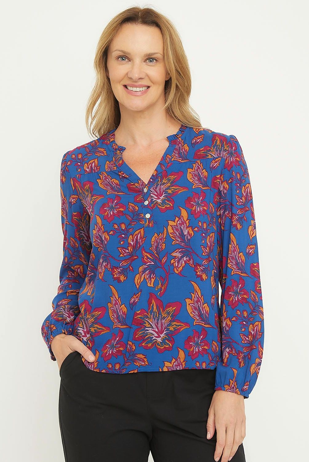 NEWPORT - Blusa Manga Larga Mujer Newport