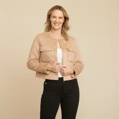 S COCCI - Chaqueta S.Cocci Mujer Diseño Liso Manga Larga